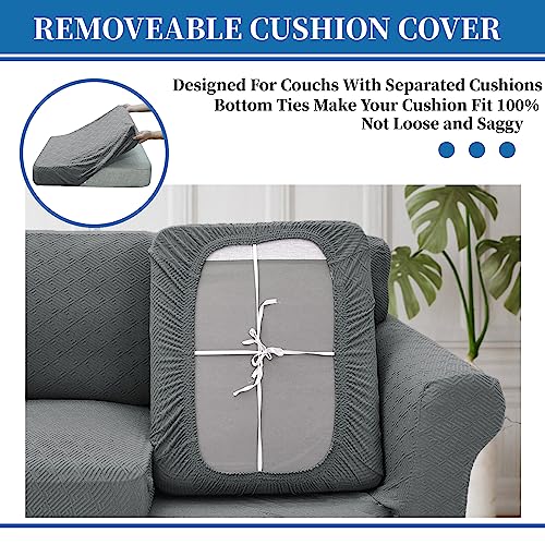 2 Piece Stretch Armchair Sofa Cover (31"-46"(1 Cushion) / Light Gray（big Sale))