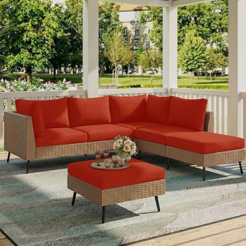 Milk Silk Couch Cushion Covers (Rust / Seat Cover 3 Pack)