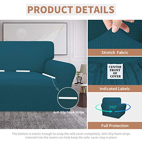 100% Waterproof Chair Couch Cover (Peacock Blue / Chair)