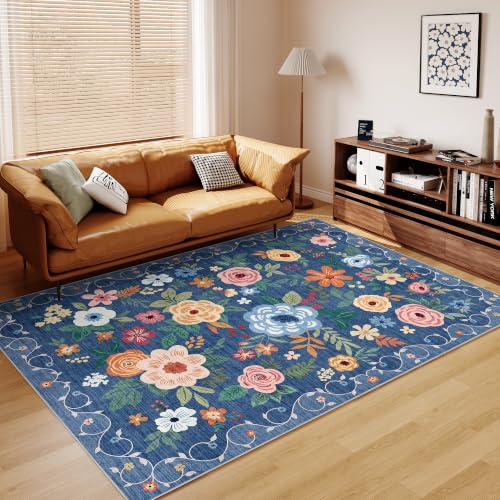 6x9 Area Rugs (Blue / 6' x 9' (Rectangular))