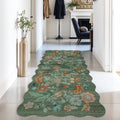 Hallway 3x6 Washable Runner Rug (3' x 6' (Rectangular) / Green/Floral)