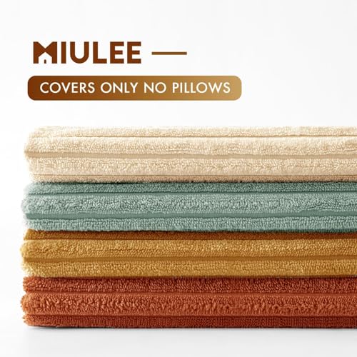 Soft Corduroy Decorative Throw Pillow Covers Teal (16" x 16" (Pack of 4) / Teal-rust)