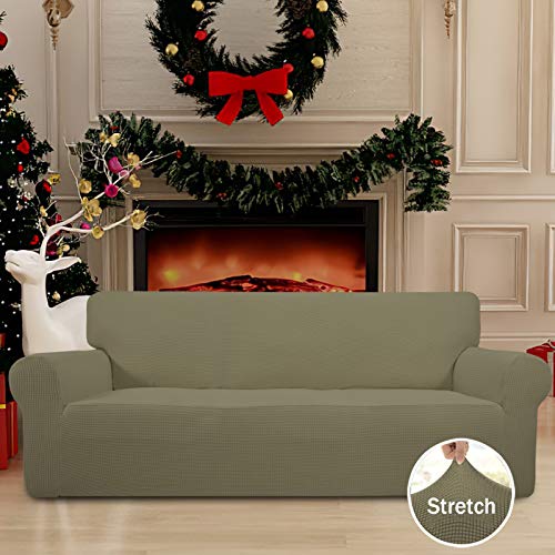 Stretch Couch Covers for Sofa Washable Large Khaki (Large Sofa / Khaki)