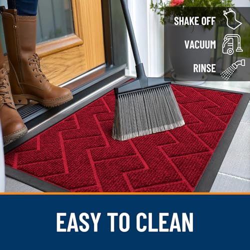 Front Door Mat Outside 59x23 (Wine Red / 59" x 23")