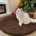 Coffee Round Rugs for Bedroom (3 Ft Round / Coffee)