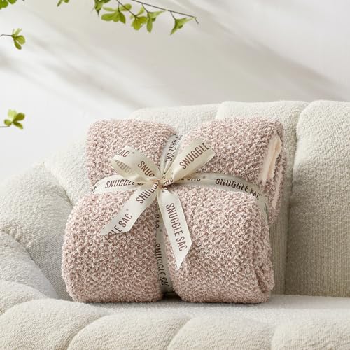 Heather Taupe Throw Blanket for Couch (Heather Taupe / Throw-XL (50"x70"))