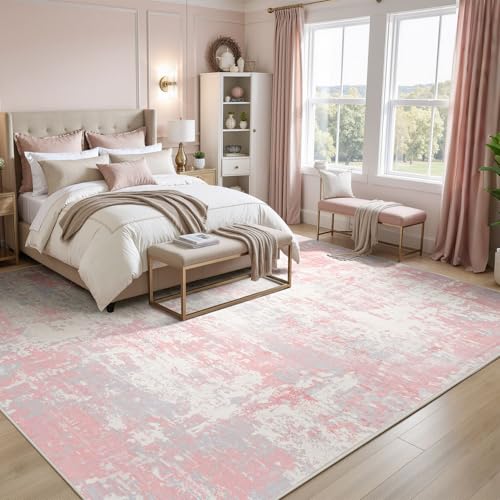 8x10 Area Rugs for Bedroom (Pink / 8' x 10' (Rectangular))