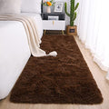 Soft Runner Rug for Bedroom Living Room Plush Fluffy Rug 2x6 (Coffee / 2' x 6' (Rectangular))