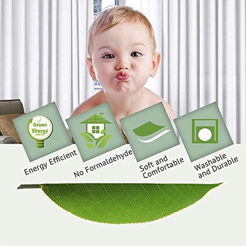 Patio White Curtains 100x84 Inches for Sliding Door Extral Wide Blackout Curtain Panels Thermal Insulated Room Divider (100"W x 84"L (Pack of 1) / Pure White)