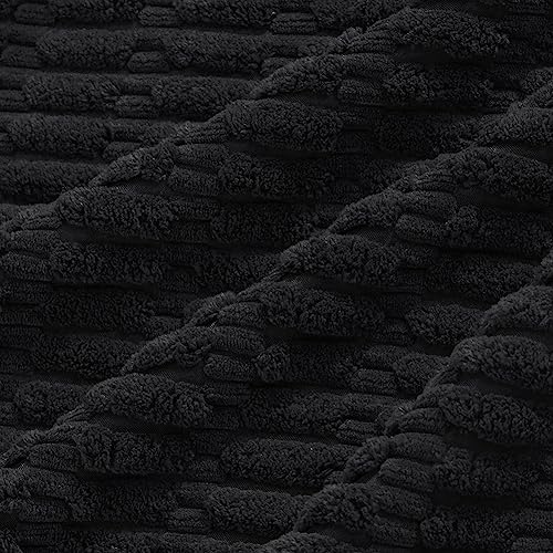 4 Packs Decorative Throw Pillow Covers for Living Room Couch Bed (20" x 20" (Pack of 4) / Black)