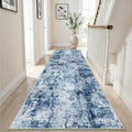 3x10 Washable Runner Rug for Hallway (Blue / 3' x 10' (Rectangular))