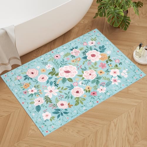 2x3 Entryway Rug (Teal / 2' x 3' (Rectangular))