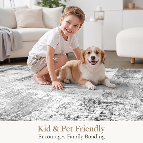 5x7 Area Rugs for Living Room (Grey / 5' x 7' (Rectangular))
