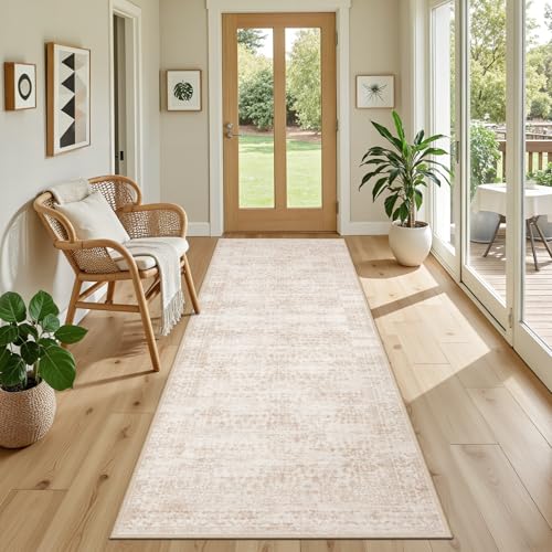 Hallway Runner Rug (Beige Brown / 2'6" x 8' (Runner))