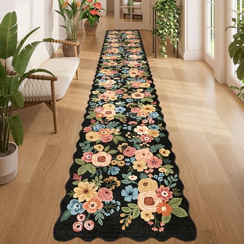 2x12 Washable Runner Rug (Black (Big) / 2' x 12' (Rectangular))