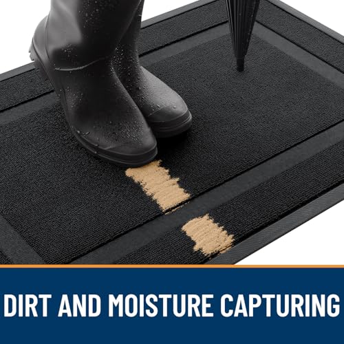 Front Door Mat Outside 33x21 (Jet Black / 33" x 21")