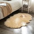Fluffy Area Rug 3x5 ft Faux Fur Sheepskin Rug Light Yellow (3' x 5' (Sheepskin) / Light Yellow)