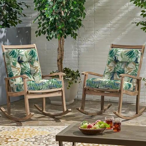 Outdoor Seat Chair Cushions (42"x21"x4" / Lush Leaf Green)
