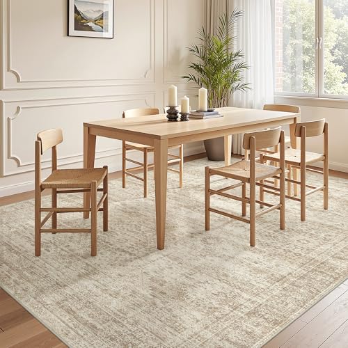 6x9 Area Rugs for Living Room (Beige/Ivory / 6' x 9' (Rectangular))