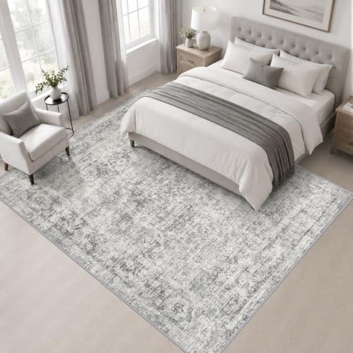 Area Rug Living Room (Retro Black Grey / 8' x 8' (Square))