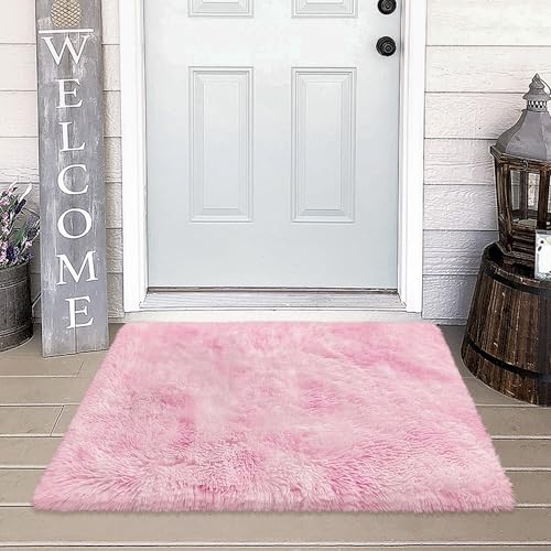 Small Area Rug for Bedroom 2x3ft Mini Tie (Tie-dyed Pink / 2' x 3' (Rectangular))