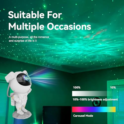 Star Projector Galaxy Night Light (White)