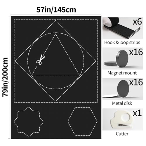 100% Blackout Window Cover (57"W x 79"H)