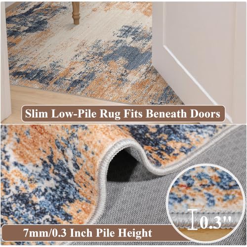 9x12 Area Rug (Orange/Blue / 9' x 12' (Rectangular))