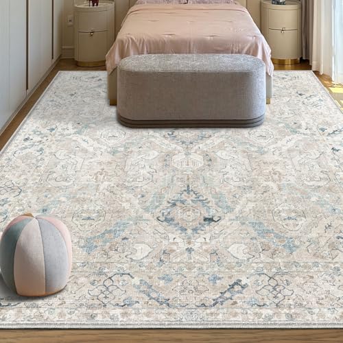 8x10 Area Rugs for Living Room (Warm Grey/Blue / 8' x 10' (Rectangular))
