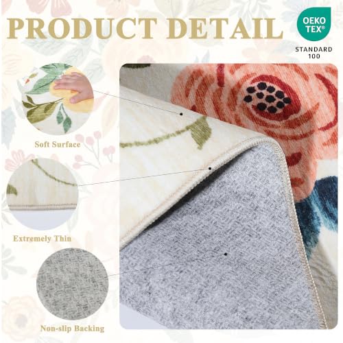 2x8 Kitchen Runner Rug (Beige Yellow / 2' x 8' (Rectangular))