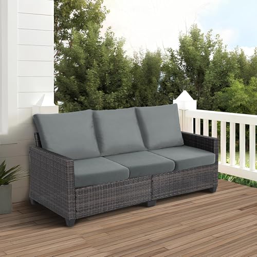 Couch Seat Cushion Covers (Medium / Dove Grey)