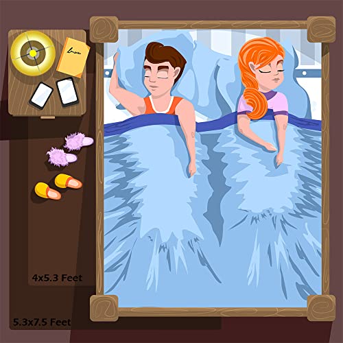 Shag Fluffy Area Rug for Bedroom Girls Living Room (5'3" x 7'7" (Rectangular) / Brown)
