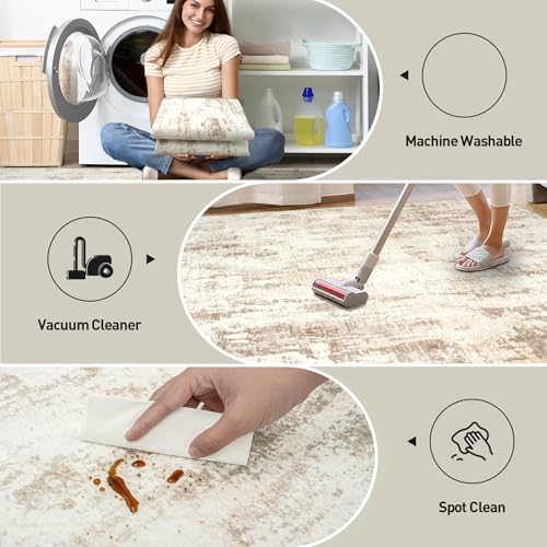 9x12 Area Rugs for Living Room (Beige Grey / 9' x 12' (Rectangular))