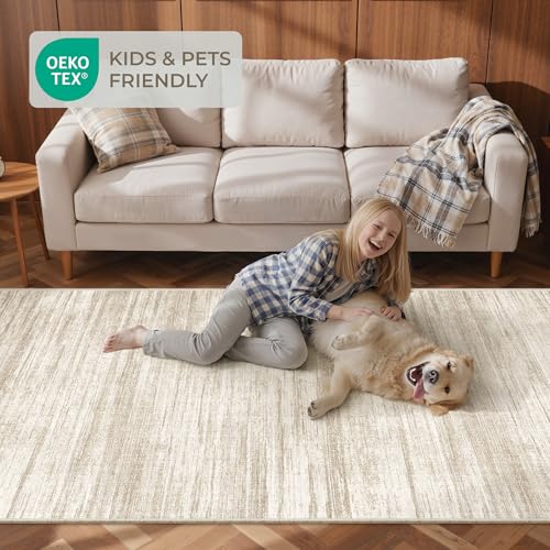 2x10 Runner Rug Non Slip (Brown/Beige / 2' x 10' (Runner))