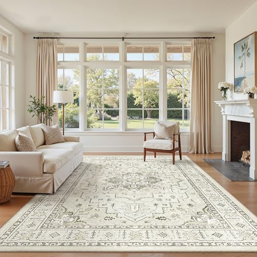 6x9 Area Rugs for Living Room (Beige / 6' x 9' (Rectangular))
