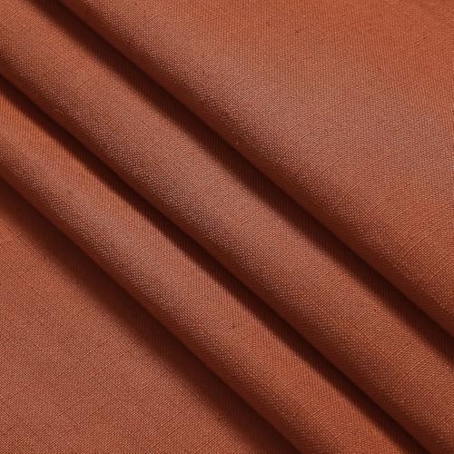 Extra Wide Linen Curtains for Living Room 84 Inches Long Terracotta Light Filtering Semi Sheer Boho Farmhouse Curtain for Bedroom Office Luxury Back Tab and Rod Pocket 100x84 (100"W x 84"L (Pack of 2) / Terracotta)