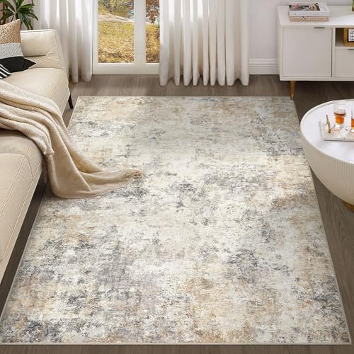 4x6 Area Rug Living Room Rugs (Golden Grey / 4' x 6' (Rectangular))