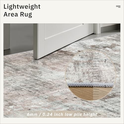 Abstract 3x5 Rugs (Pink/Grey / 3' x 5' (Rectangular))
