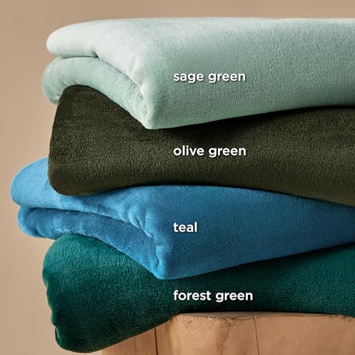 GentleSoft Twin XL Fleece Blanket Dorm Bedding (05 - Sage Green / Twin XL (66" X 90"))