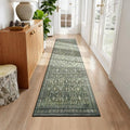 2x10 Area Rugs for Hallways (Green / 2' X 10' (Rectangular))