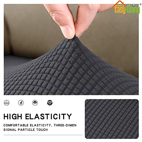Stretch 1 Piece Couch Cushion Cover for Sofa (Large / Dark Gray)