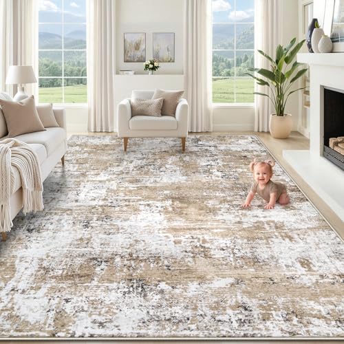 9x12 Area Rug for Living Room (Beige / 9' x 12' (Rectangular))