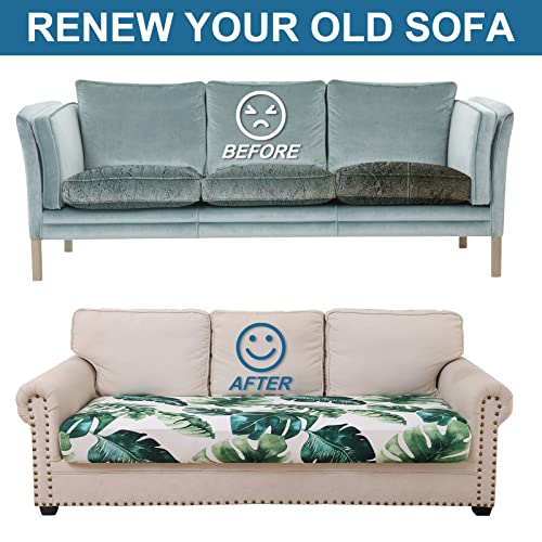 Printed Couch Cushion Covers (Green / Seat 1 Pack)