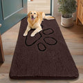 Dog Door Mat for Muddy Paws (48"X30" / Brown and Black)
