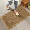 Sturdy Front Door Mat (Brown / 1'5" x 2'5" (Rectangular))