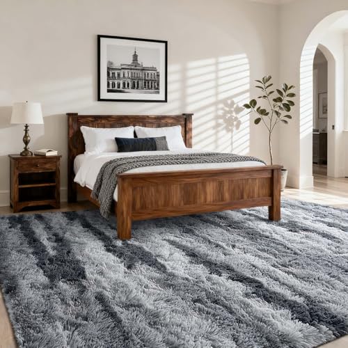 9x12 Ft Extra Large Shag Rugs for Living Room (Dg Grey 4sm02 / 9' X 12' (Rectangular))