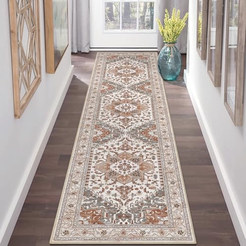 Washable Runner Rug (2' x 8' / Ginger Grey)