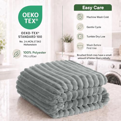 Grey King Size Blanket for Bed (Grey / King (108" x 90"))