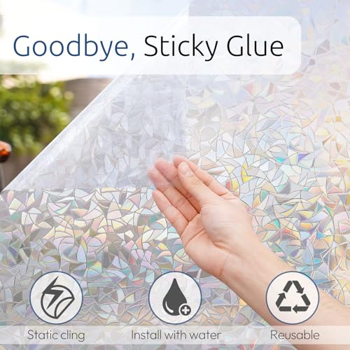 Rainbow Window Privacy Film (35.4" x 118.1" / Clear)