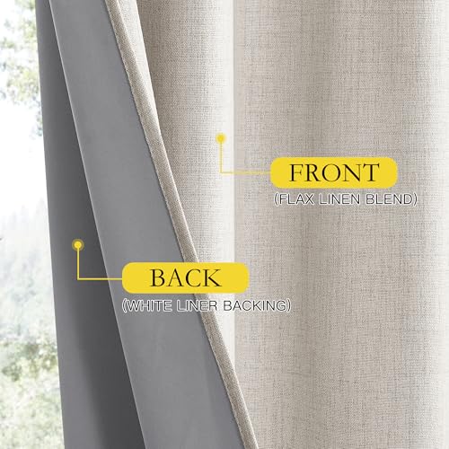Brich Blackout Curtains for Dining Room 52" w x 84" L 2 Panels (52"W x 84"L (Pack of 2) / Brich)
